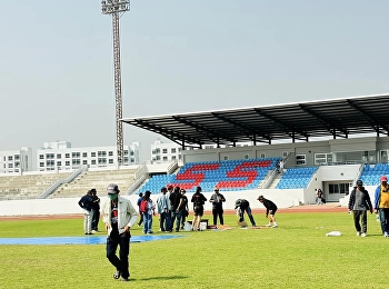 ทีมงานกองถ่ายเข้าพื้นที่สำหรับงานถ่ายภาพยนตร์โฆษณา