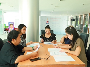 The meeting is to clarify guidelines and
operation of the Assets and Income
Division, Nakhon Pathom Campus Office.