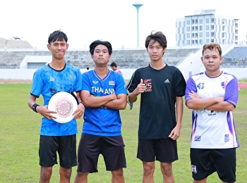 Wednesday, 19 November 2025 Atmospheric
snapshots of Suan Sunandha Rajabhat
University’s flying disc athletes during
their training camp at the Sports Field,
Suan Sunandha Rajabhat University,
Nakhon Pathom Campus.